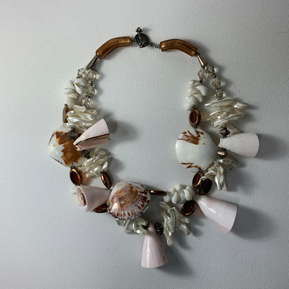 Hand Crafted Shell Necklace - Picture 2 of 4